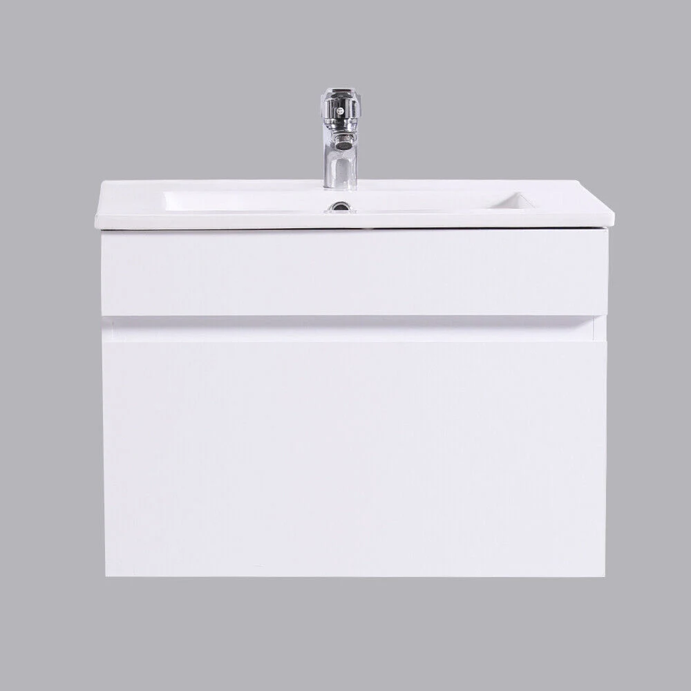 600mm Bathroom Vanity Unit Basin Storage Wall Hung White Cabinet Furniture