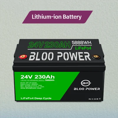 Bloopower Accumulo Personalizzato 12V 100 Ah con Energia Fosfato BMS per Stazione Telecomunicazioni Inverter Camper Agv LED Pesca